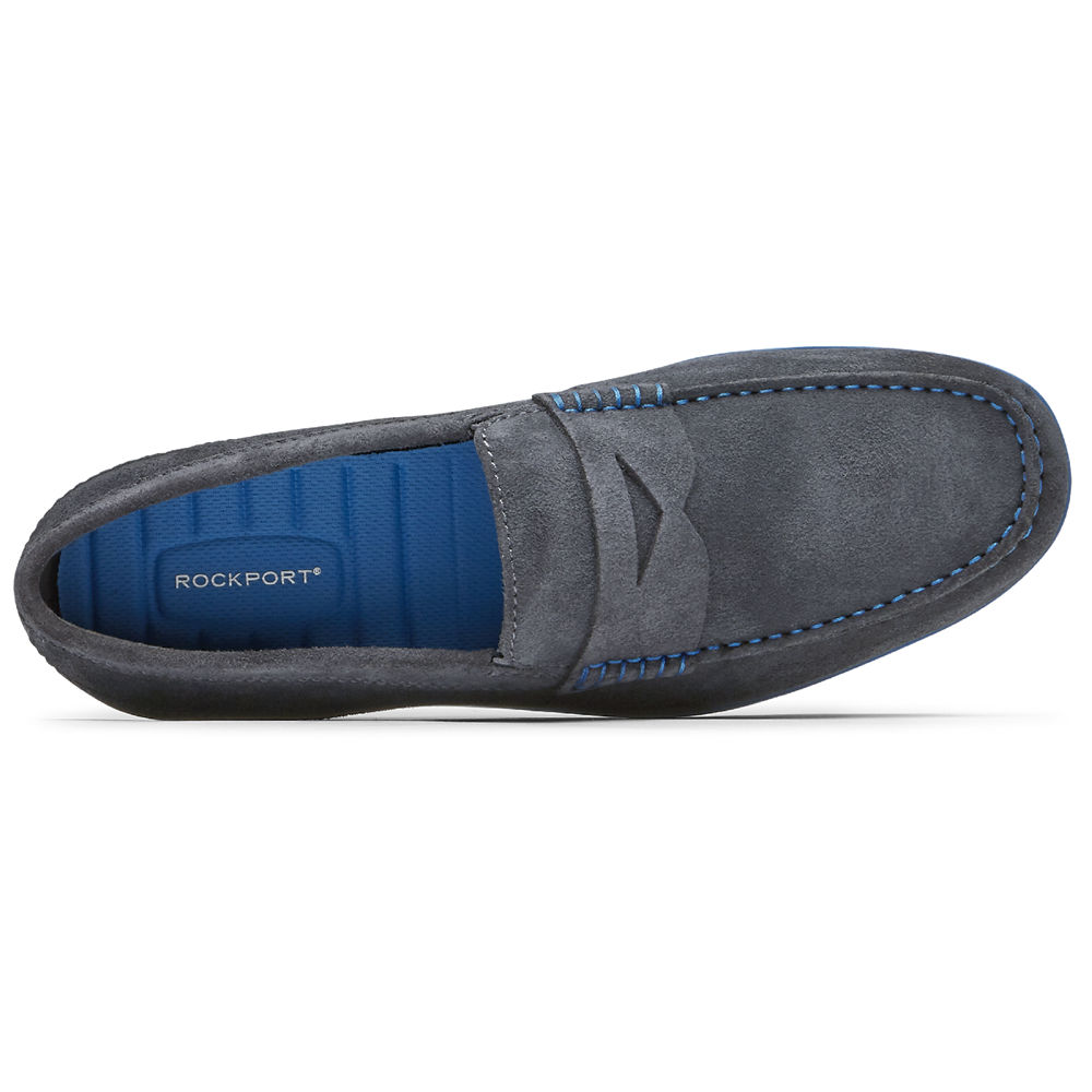 Rockport Singapore Mens Slip-On - Malcom Penny Dark Grey - LD3156984